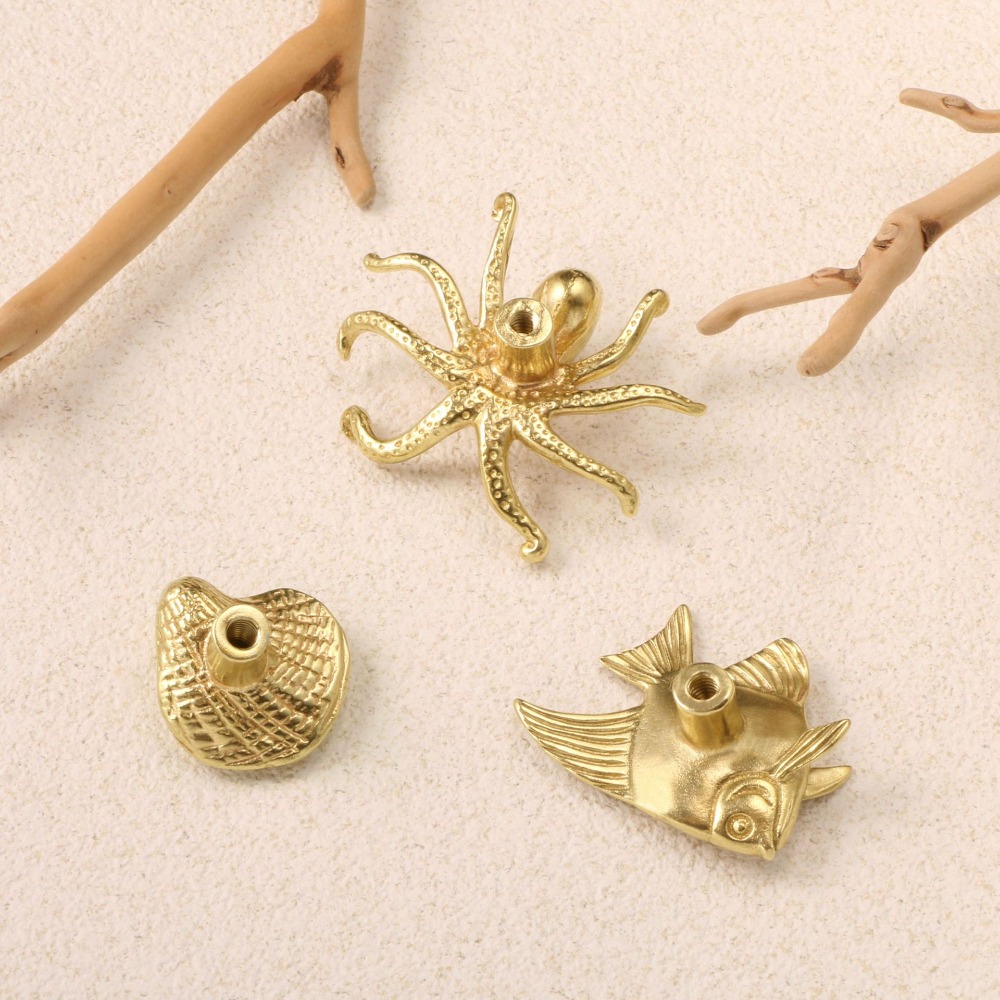 Drawer Pull Gold - Tiradores de Latón con Diseño de