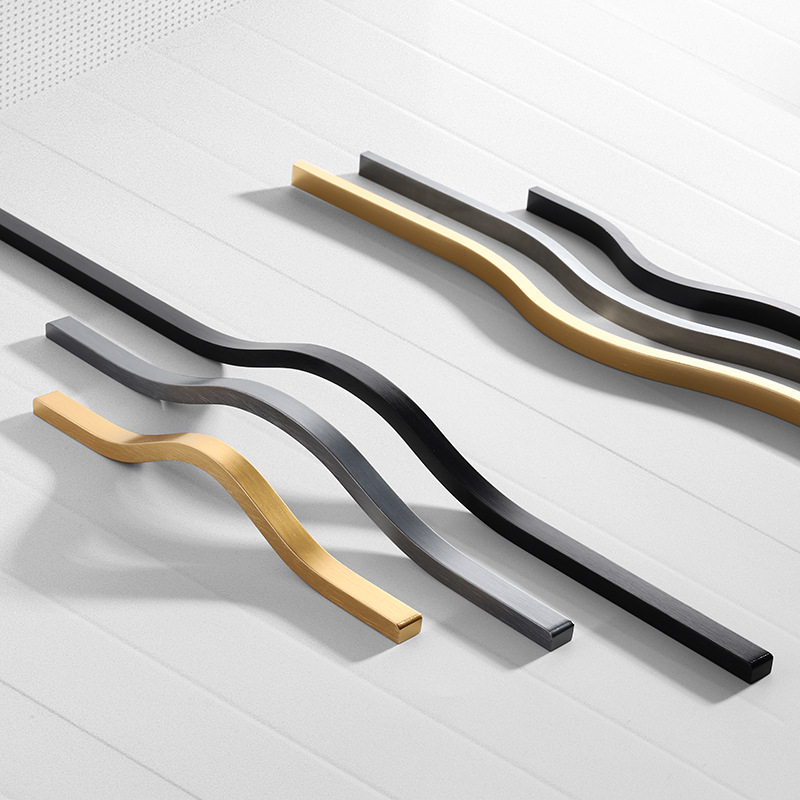 Drawer Pull Gold - Manijas de gabinete de oro cepillado