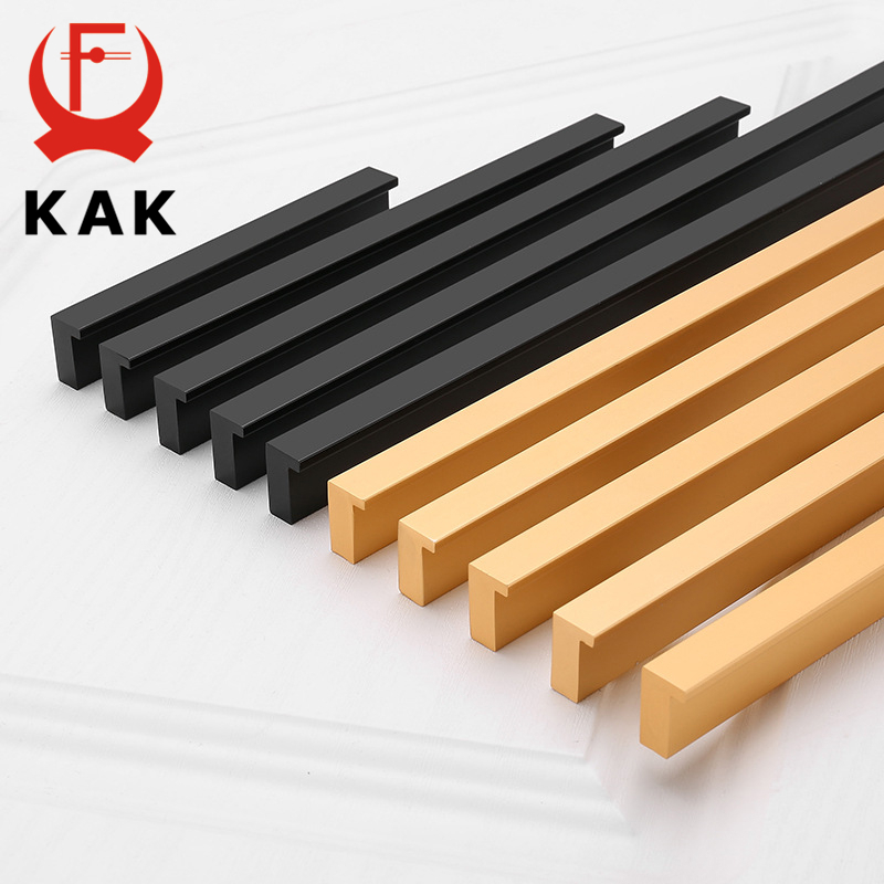 Drawer Pull Gold - KAK-tiradores negros de estilo americano para