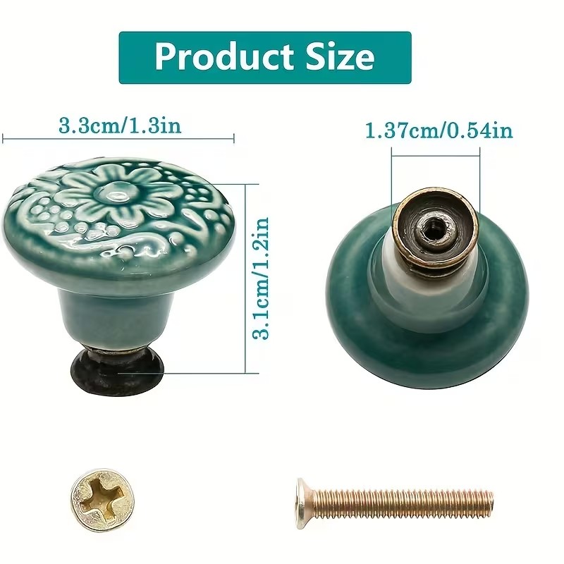 12 perillas de cerámica para g - Furniture Hardware Products reseña y precio