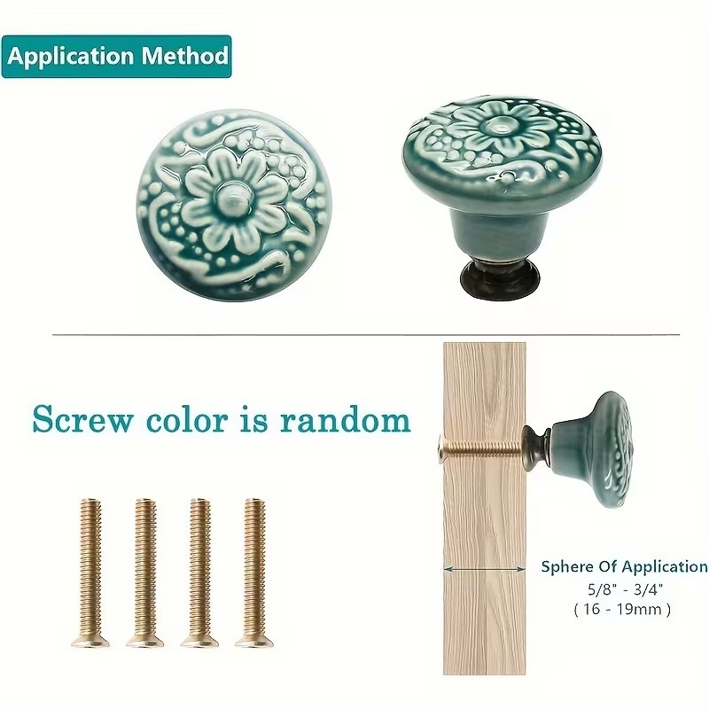 12 perillas de cerámica para g - Furniture Hardware Products reseña y precio