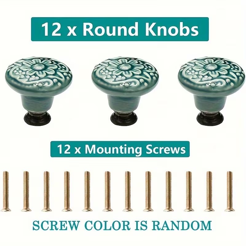 12 perillas de cerámica para g - Furniture Hardware Products reseña y precio
