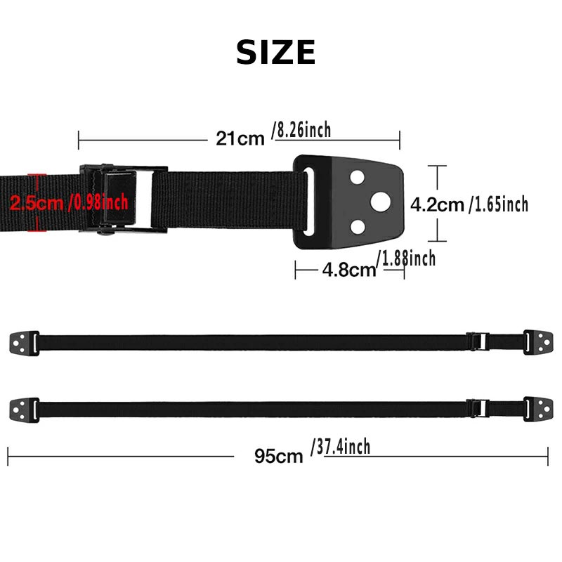 Paquete de 2 correas de seguri - Furniture Hardware Products reseña y precio