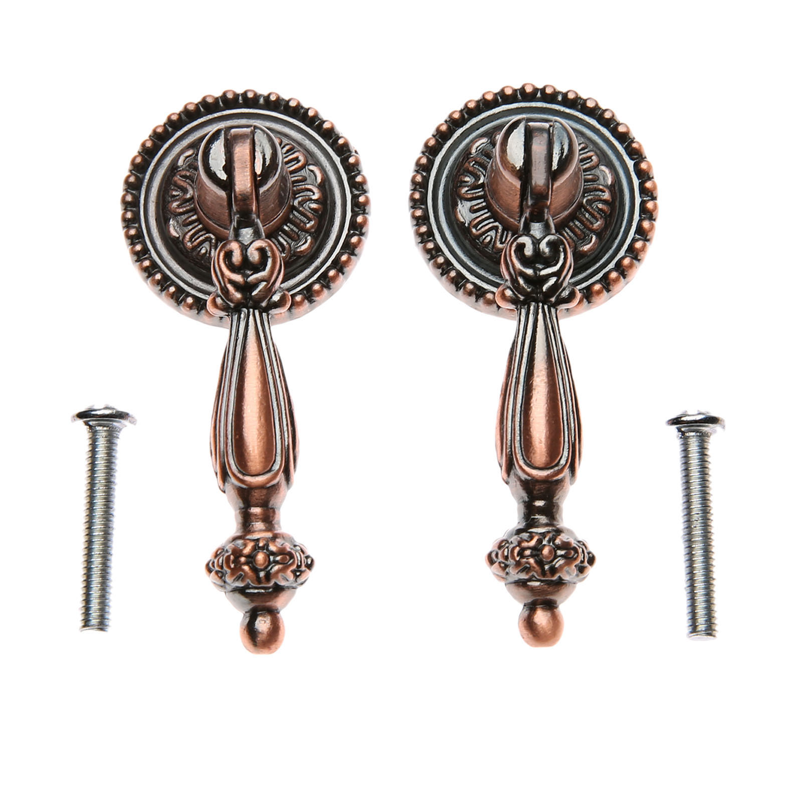 2 tiradores de cajón antiguos  - Furniture Hardware Drop Pulls reseña y precio